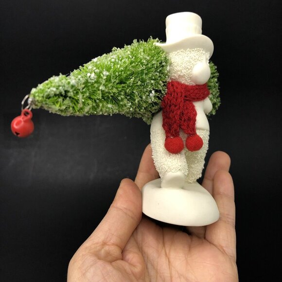 Retired Dept 56 Figurine Snowbabies Toting the Tree 4031795 Christmas Gift Decor - Picture 2 of 7